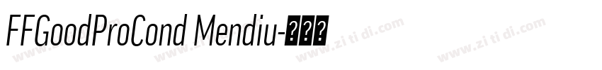 FFGoodProCond Mendiu字体转换